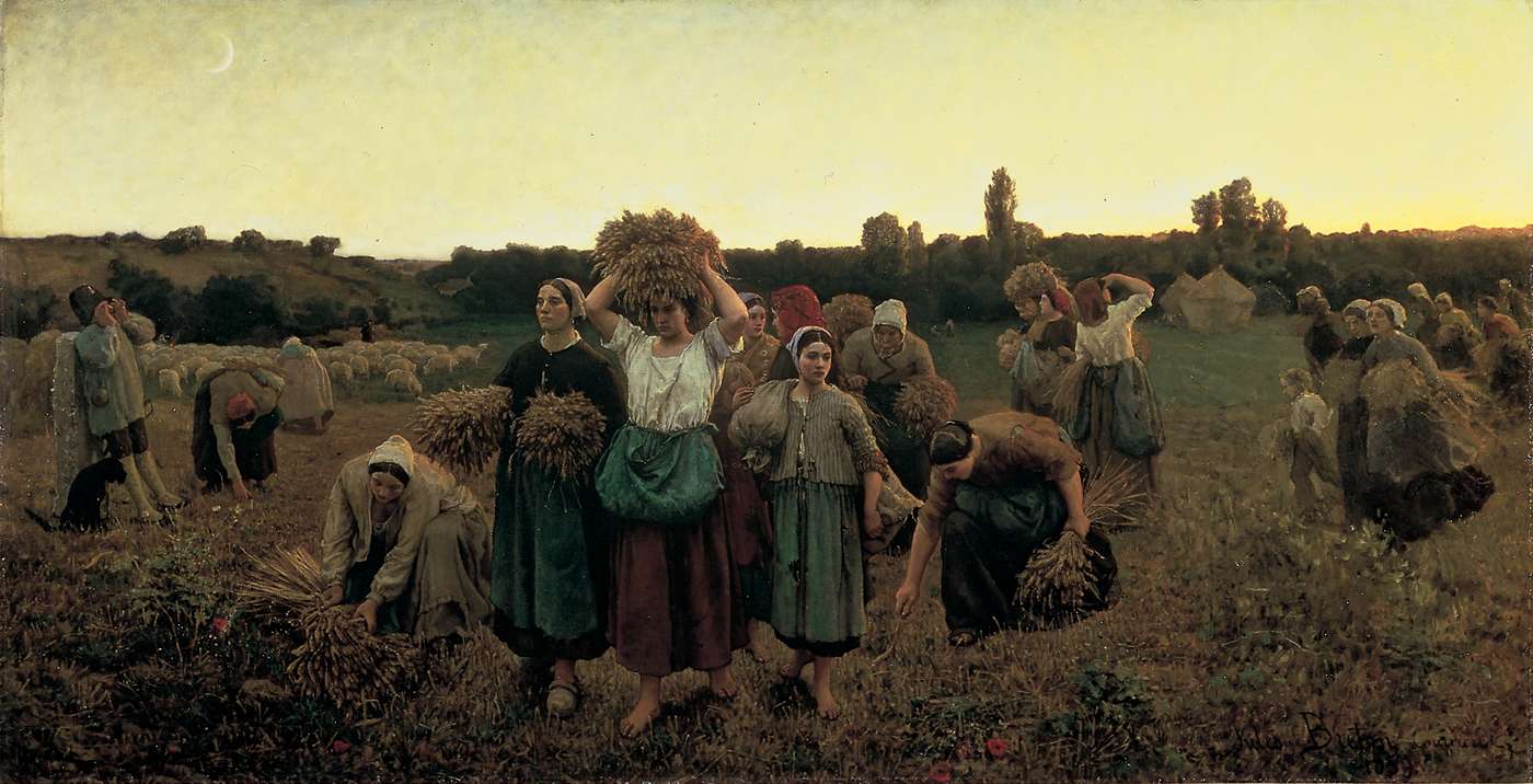 the-recall-of-the-gleaners-jules-breton-1859-french