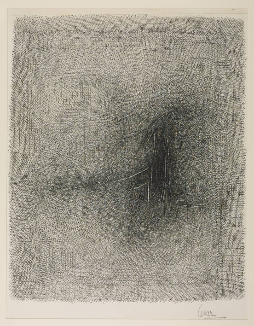 Drawing circa 1960 by César (César Baldaccini) 1921-1998