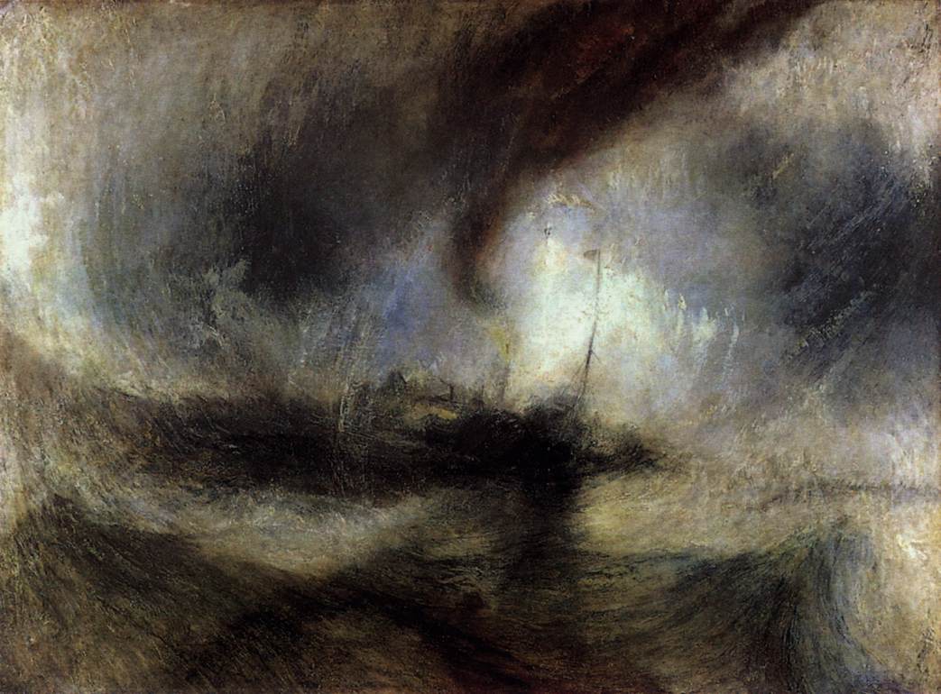 Snow Storm Steam-Boat off a Harbour's Mouth, Joseph Turner, 1842