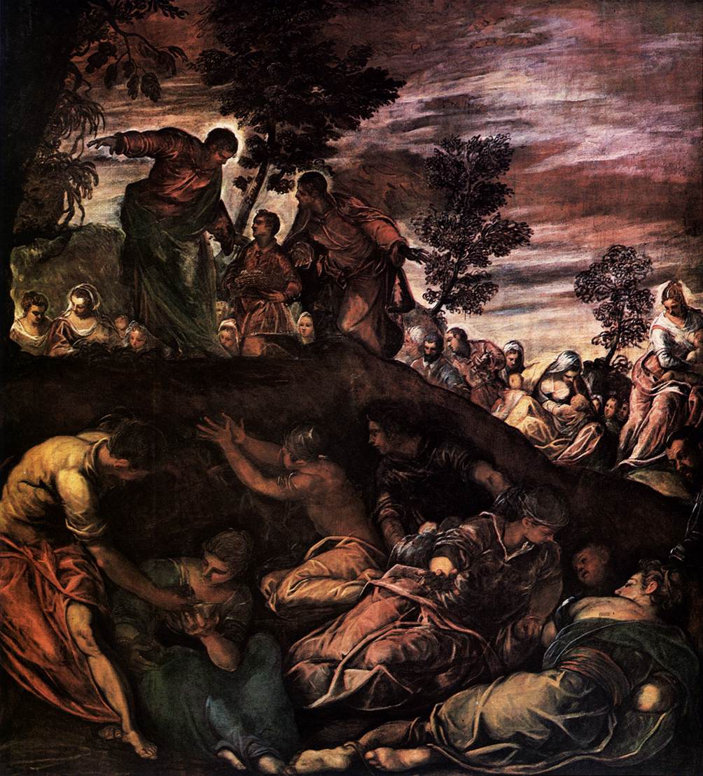 The Miracle of the Loaves and Fishes, Tintoretto (1579)