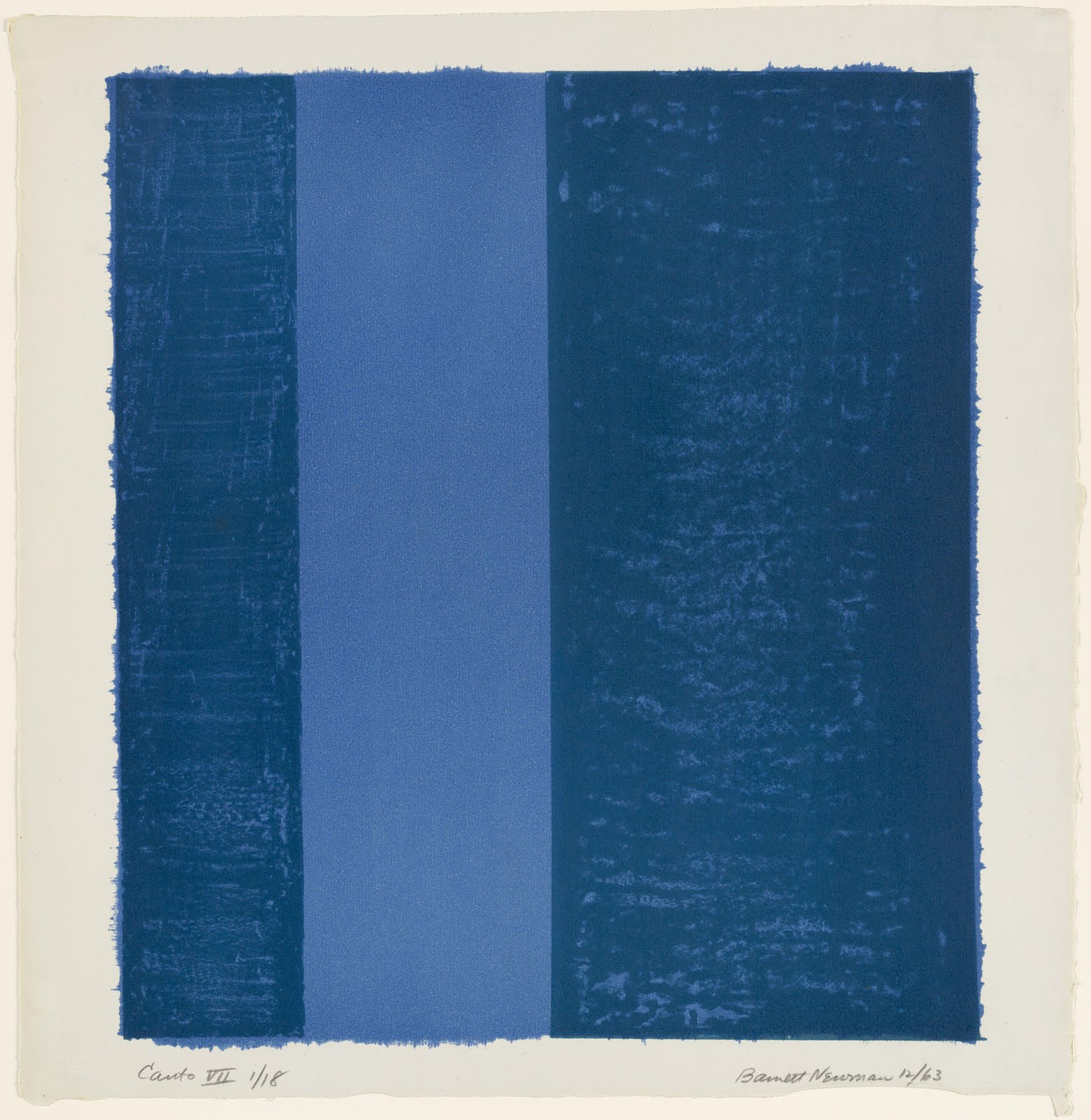 Canto VII, Barnett Newman (1963, American)