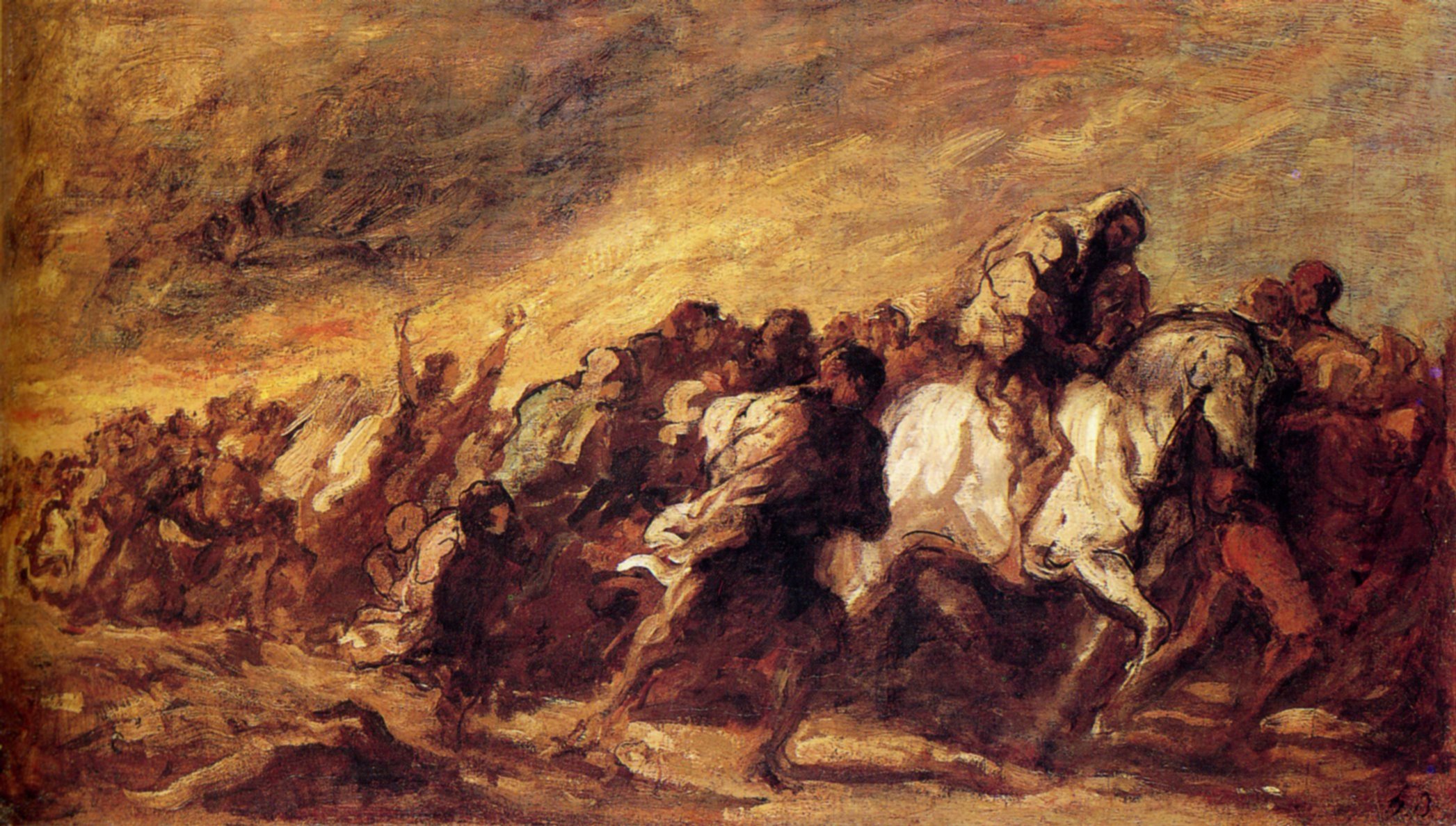 Fugitives, Honoré Daumier (c.1868, French)