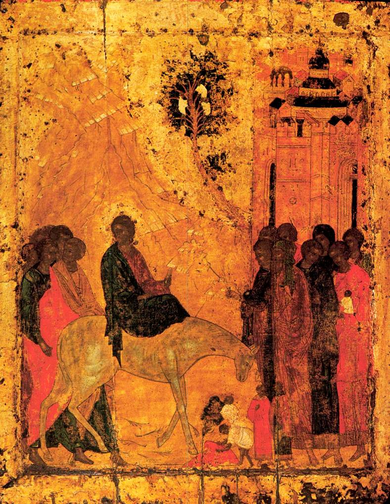 Lord's Entry Into Jerusalem, Andrei Rublev (1405, Russian)