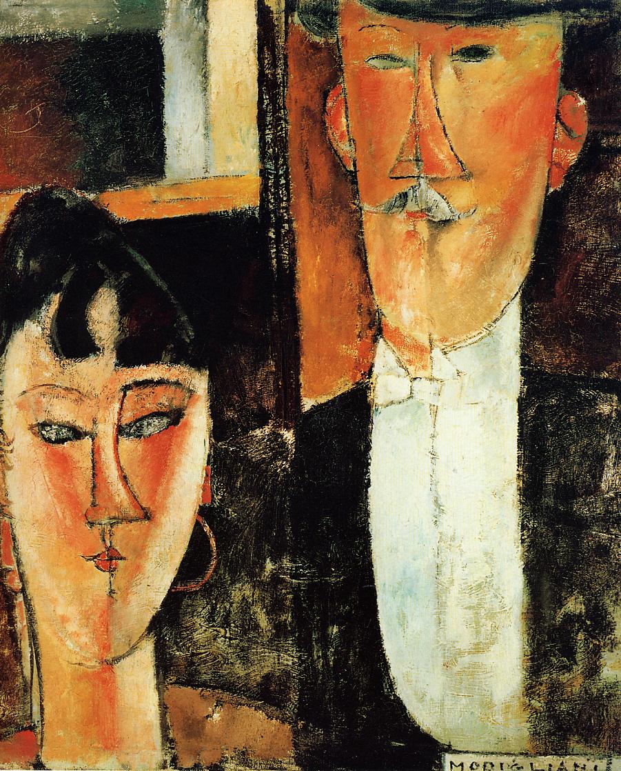 The Couple, Amedeo Modigliani (c. 1915, Italian)