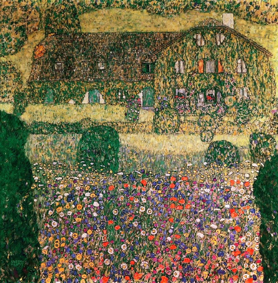 Villa on the Attersee, Gustav Klimt (1914, Austrian)